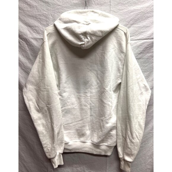 Hanes Mickey Mouse White Hoodie Sweatshirt Disney EcoSmart S/P/CH Cotton Blend - Picture 2 of 4